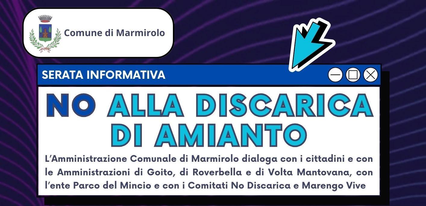 No alla discarica di amianto - Serate informative