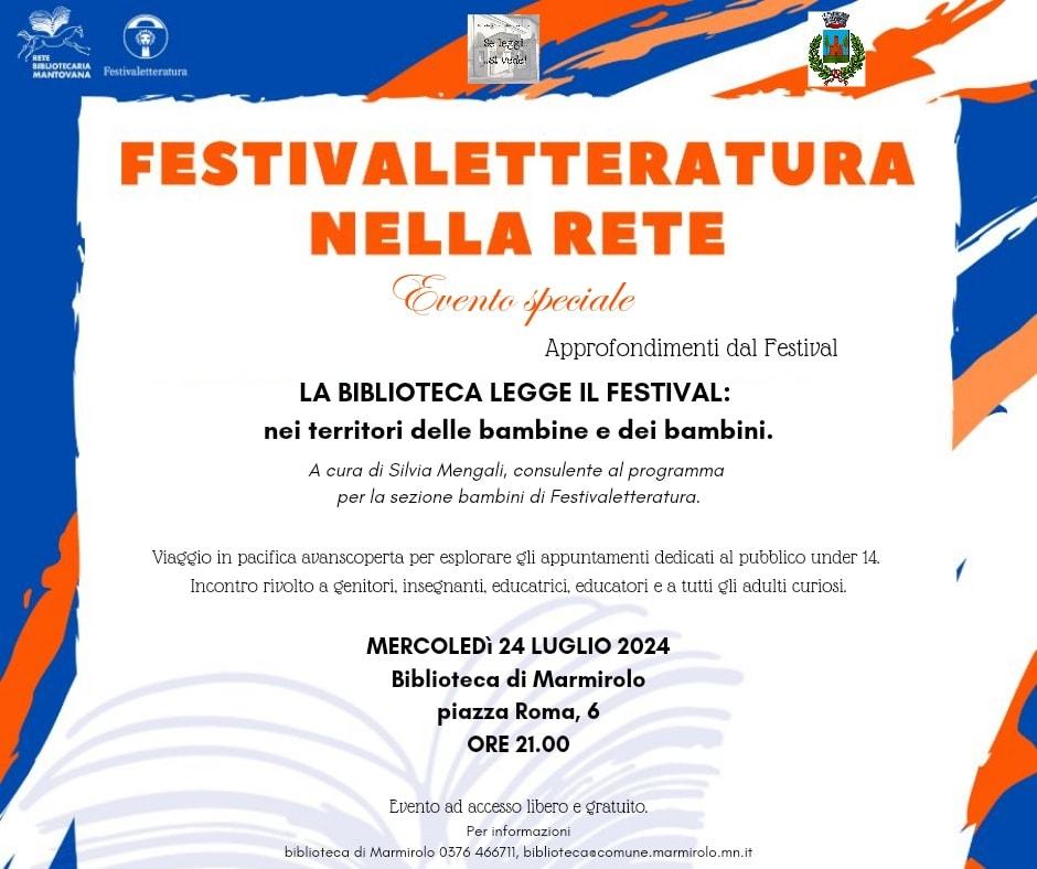 La biblioteca legge il Festival: nei territori delle bambine e dei bambini