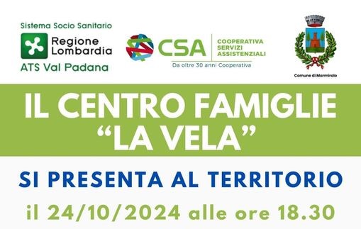 Presentazione dello Sportello del Centro Famiglie La Vela